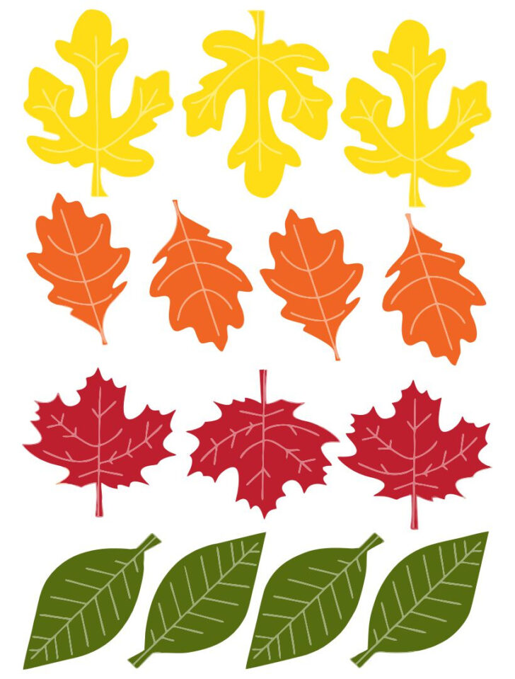 FREE Printable Thanksgiving Leaves