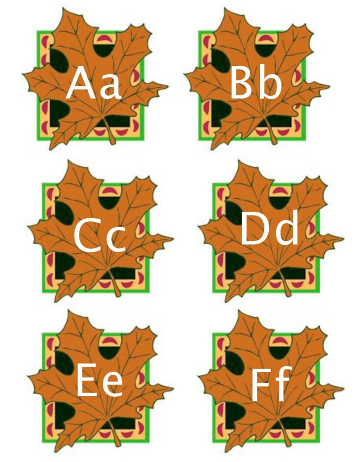 Printable Alphabet Leaves