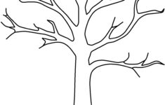 Apple Tree Template dgn Apple Tree Without Leaves Coloring Pages
