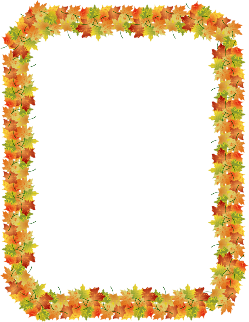 Autumn Leaf Color Clip Art Fall Frame Border Png Clipart Image Png ...