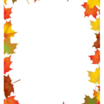 Autumn Leaves Page Border Template Printable Pdf Download