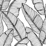 Banana Leaf Hand Drawn Seamless Pattern 962715 Vector Art At Vecteezy