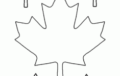 Blank Leaf Template Coloring Home