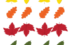 Colorful Leaves Printable Printable Word Searches