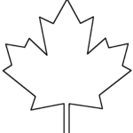 Coloring Page Maple Leaf Template Leaf Coloring Page Leaves