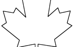 Coloring Page Maple Leaf Template Leaf Coloring Page Leaves