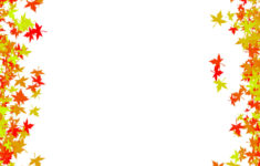 Fall Foliage Border Free Download Photo Frame Of Maple Leaves In Red