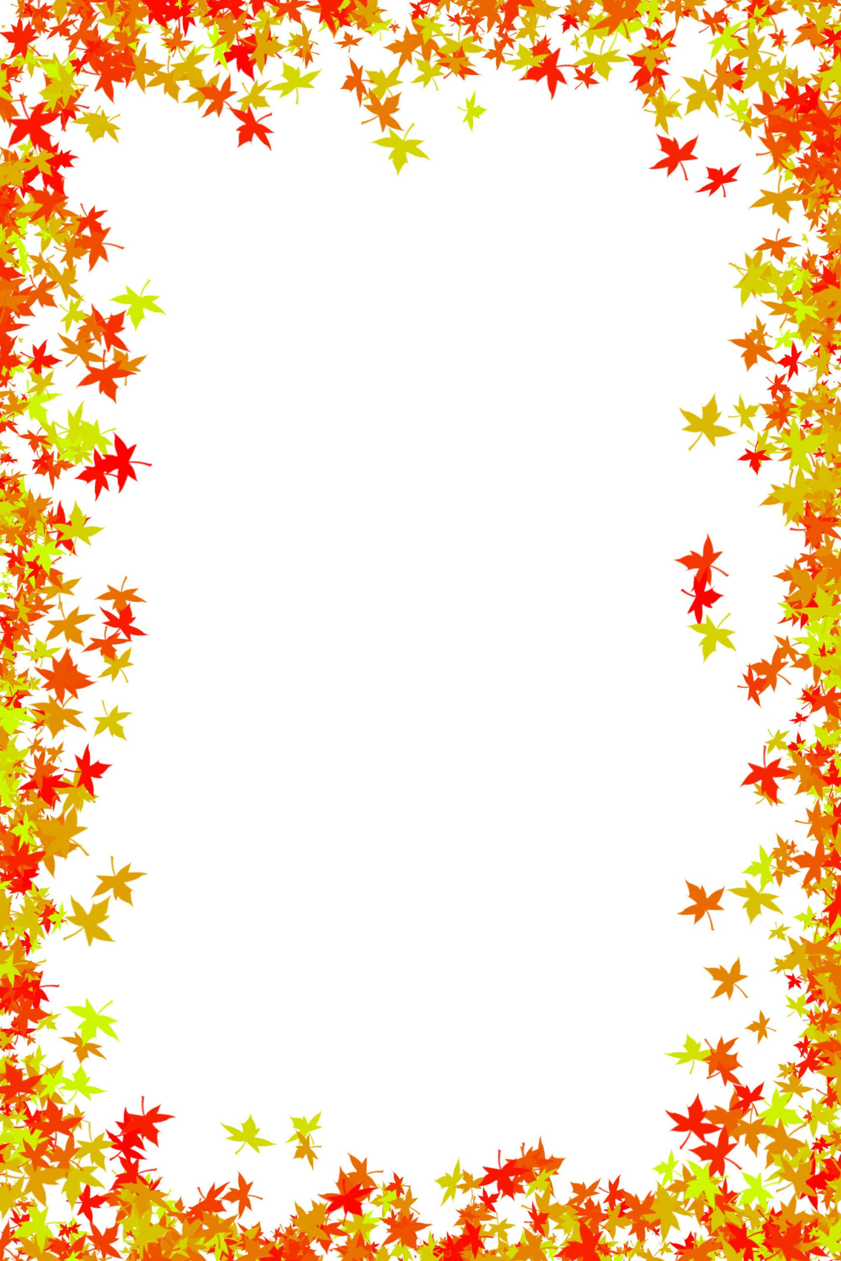 Fall Foliage Border Free Download Photo Frame Of Maple Leaves In Red 
