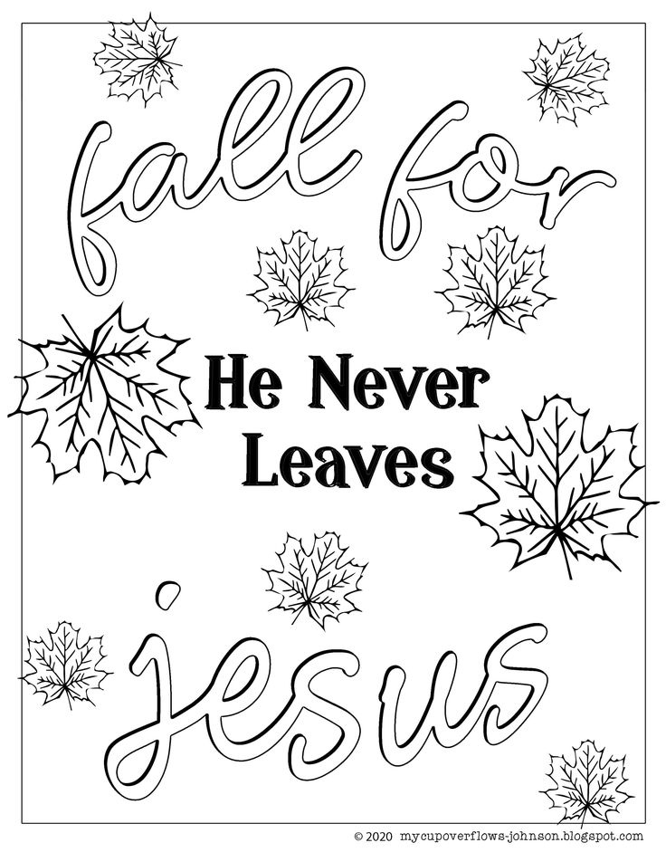 Fall For Jesus Fall Coloring Pages Coloring Pages Free Printable 
