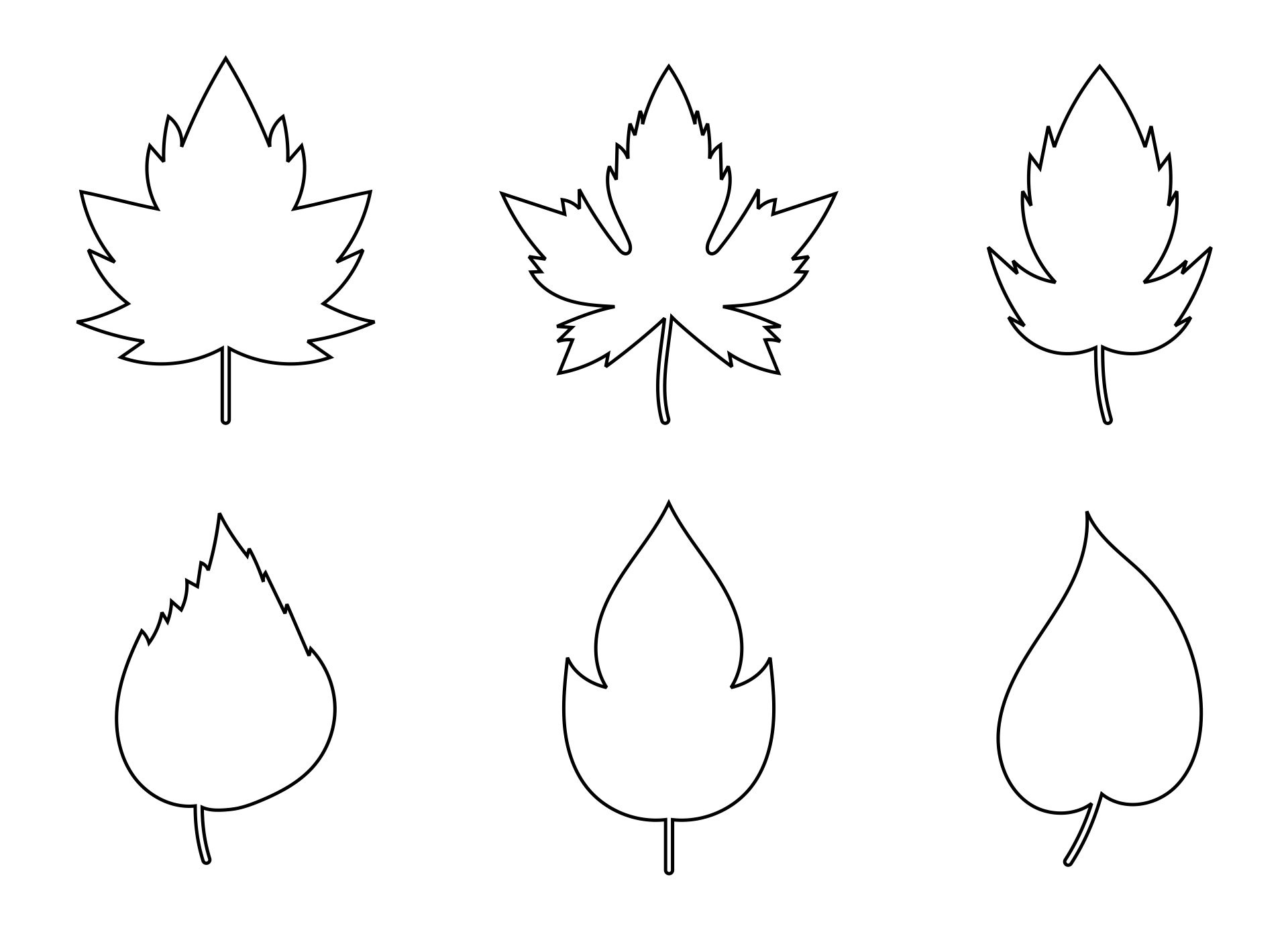 Fall Leaf Template Printable