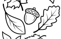 Fall leaves acorns Fall Leaves Coloring Pages Fall Coloring Pages