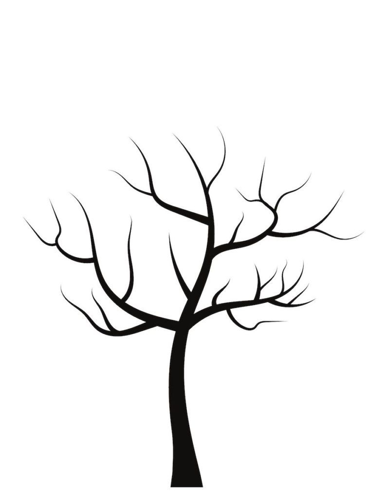 Free Blank Tree Template Printable For Kids Activities Perfect For 