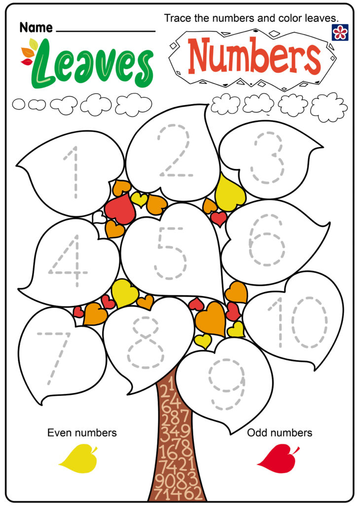Fall Preschool Printables Leaves