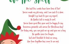 Free Printable Editable Elf On The Shelf Goodbye Letter Printable