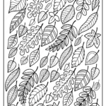 Free Printable Falling Leaves Coloring Page