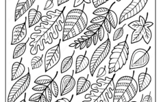 Free Printable Falling Leaves Coloring Page