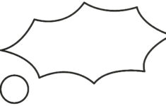 Free Printable Holly Leaf Template