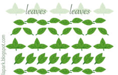 Free Printable Leaves Border Sheet Ausdruckbare Schmuckborder Freebie
