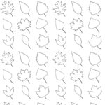 Free Printable Leaves Coloring Pattern Paper Ausdruckbares