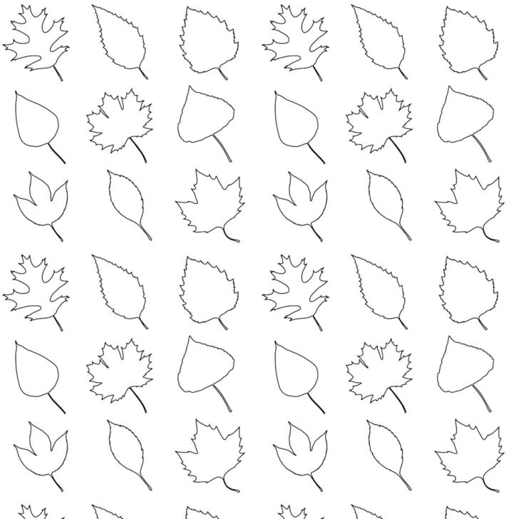 Printable Leaves Pattern