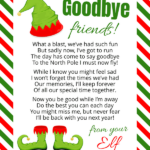 Goodbye Letter From Your Elf Farewell From The Elf Going Away Letter