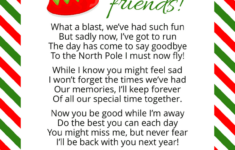 Goodbye Letter From Your Elf Farewell From The Elf Going Away Letter