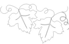 Grape Leaf Border Digital Pattern Sweet Dreams Quilt Studio