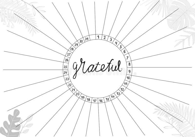 Gratitude Log Printable A4 Paper Sheet With Blank Lines To Fill And 