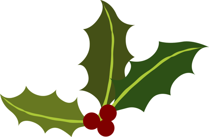 Printable Holly Leaves With Berries