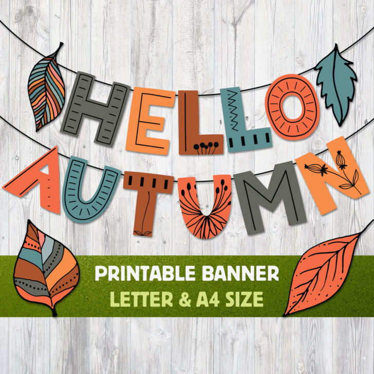 Printable Fall Leaves Decorations