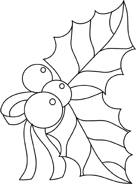Holly Coloring Pages Best Coloring Pages For Kids