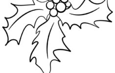 Holly Leaf Drawing At GetDrawings Free Download