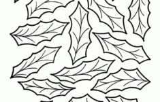 Holly Leaf Drawing At GetDrawings Free Download