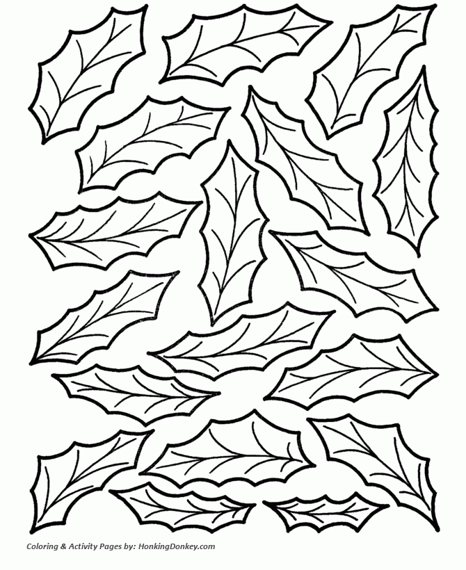 Holly Leaf Drawing At GetDrawings Free Download