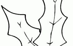 Holly Leaves Coloring Pages Coloring Home