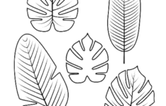 Illustration Of Tropical Palm Leaves Isolated On White Background