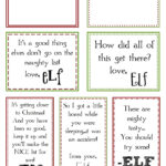 Just Sweet And Simple Printable Elf On The Shelf Notes Elf Notes