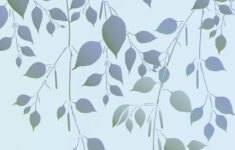 Large Falling Leaves Stencil Henny Donovan Motif