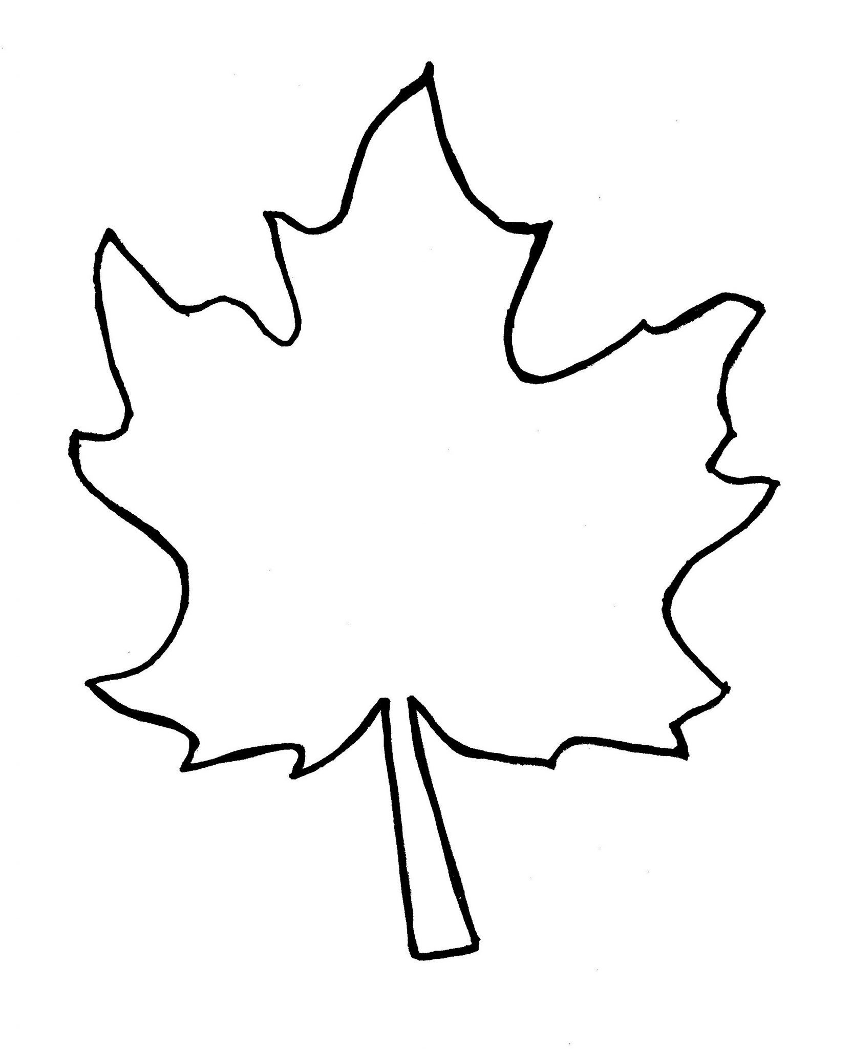 Large Leaf Template Leaf Template Leaf Template Printable Leaves 