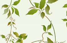 Large Trailing Leaves Stencil 3 Henny Donovan Motif