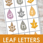 Leaf Letters Printable For Fall Spelling Activities NurtureStore