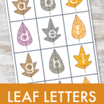 Leaf Letters Printable For Fall Spelling Activities NurtureStore