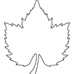 Leaf Outline Grape Leaf Pattern Use The Printable Outline For Crafts