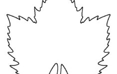 Leaf Outline Grape Leaf Pattern Use The Printable Outline For Crafts