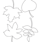 Leaf Printable Template Coloring Home