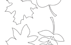 Leaf Printable Template Coloring Home