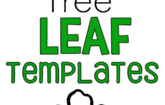 Leaf Template Free Printable Leaf Outlines One Little Project Leaf