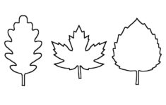 Leaf Template Free Printable Leaf Outlines One Little Project Leaf