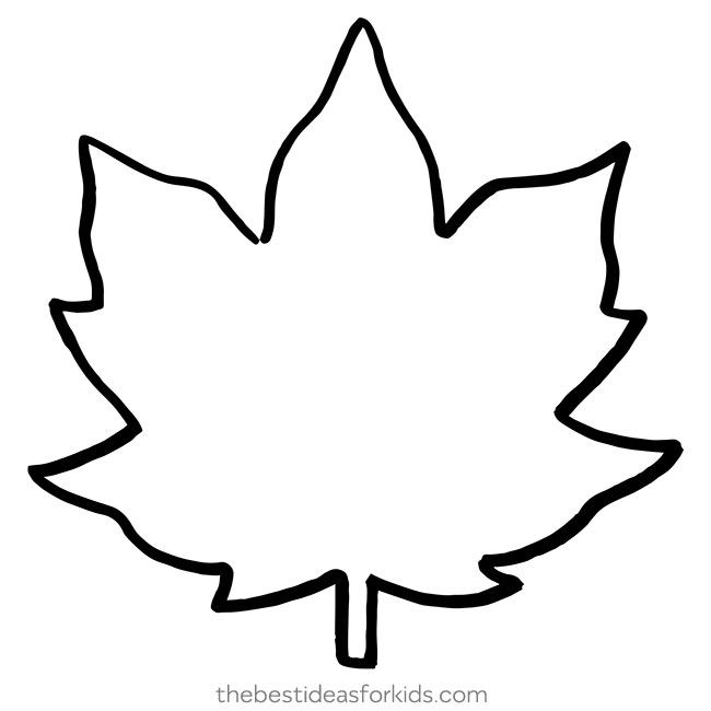 Large Maple Leaf Printable Template