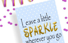 Leave A Little Sparkle Wherever You Go DIY Party Mom